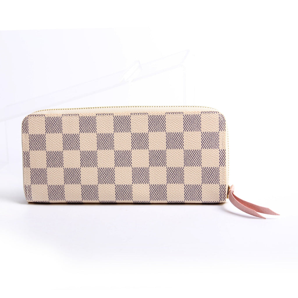 Clemence Wallet Damier Azur