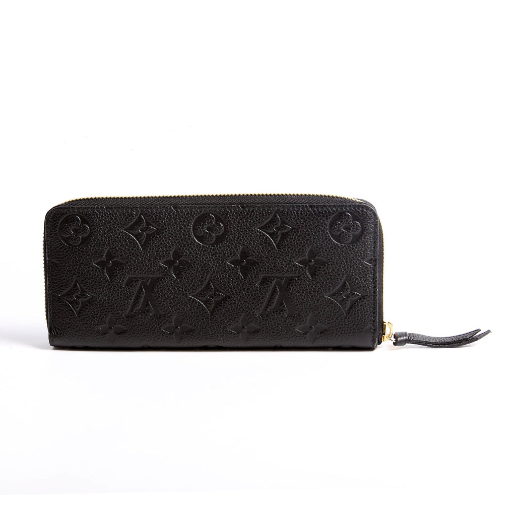 Clemence Wallet Empreinte Black