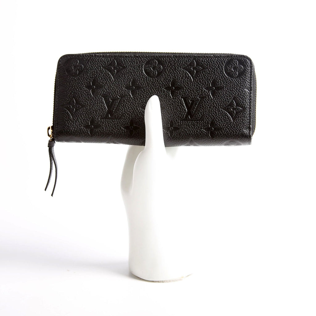 Clemence Wallet Empreinte Black