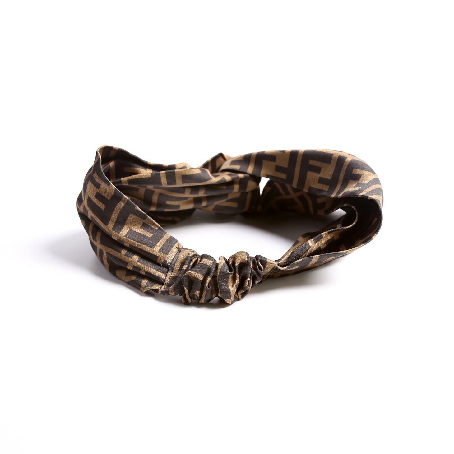 FF Band Silk Headbands Brown