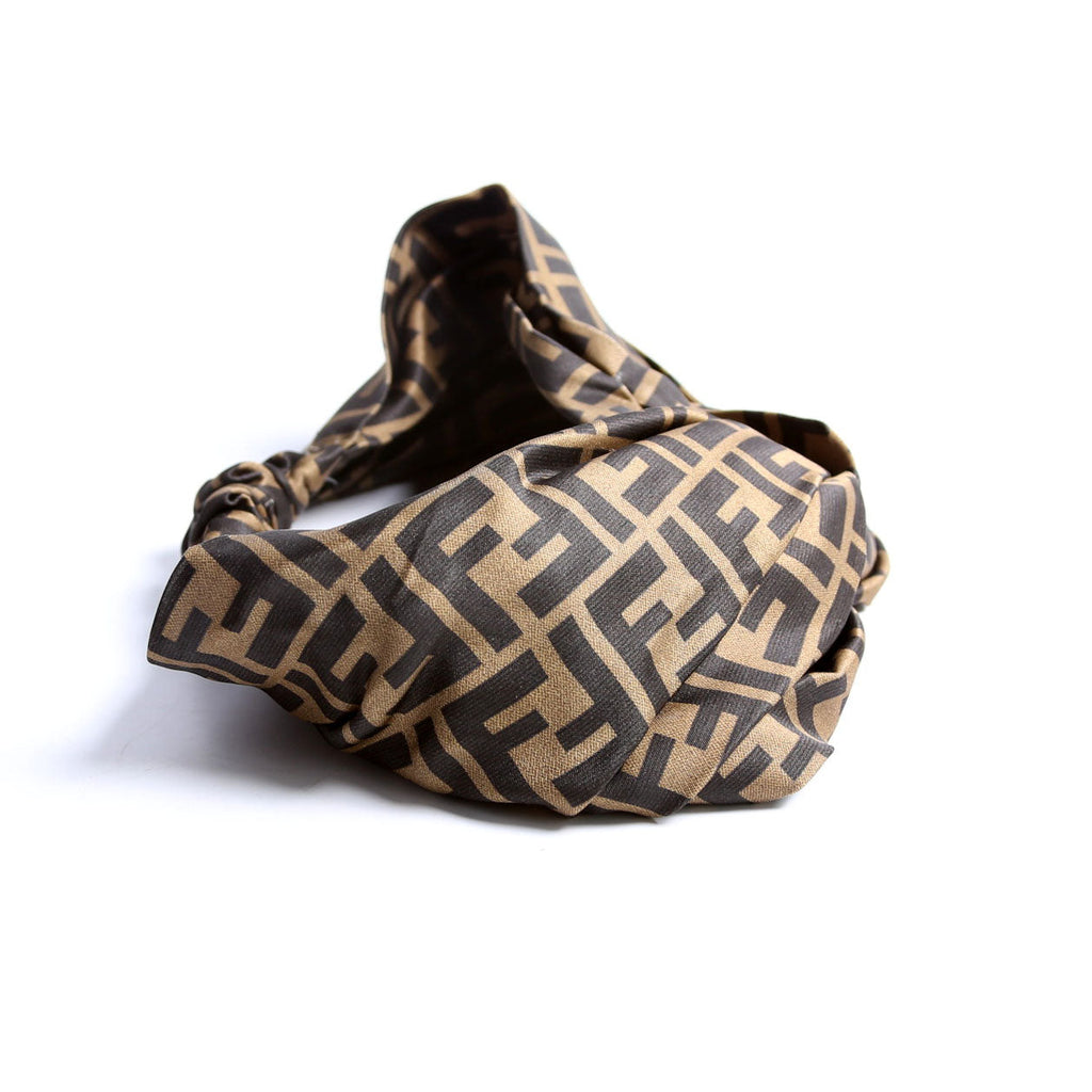 FF Band Silk Headbands Brown