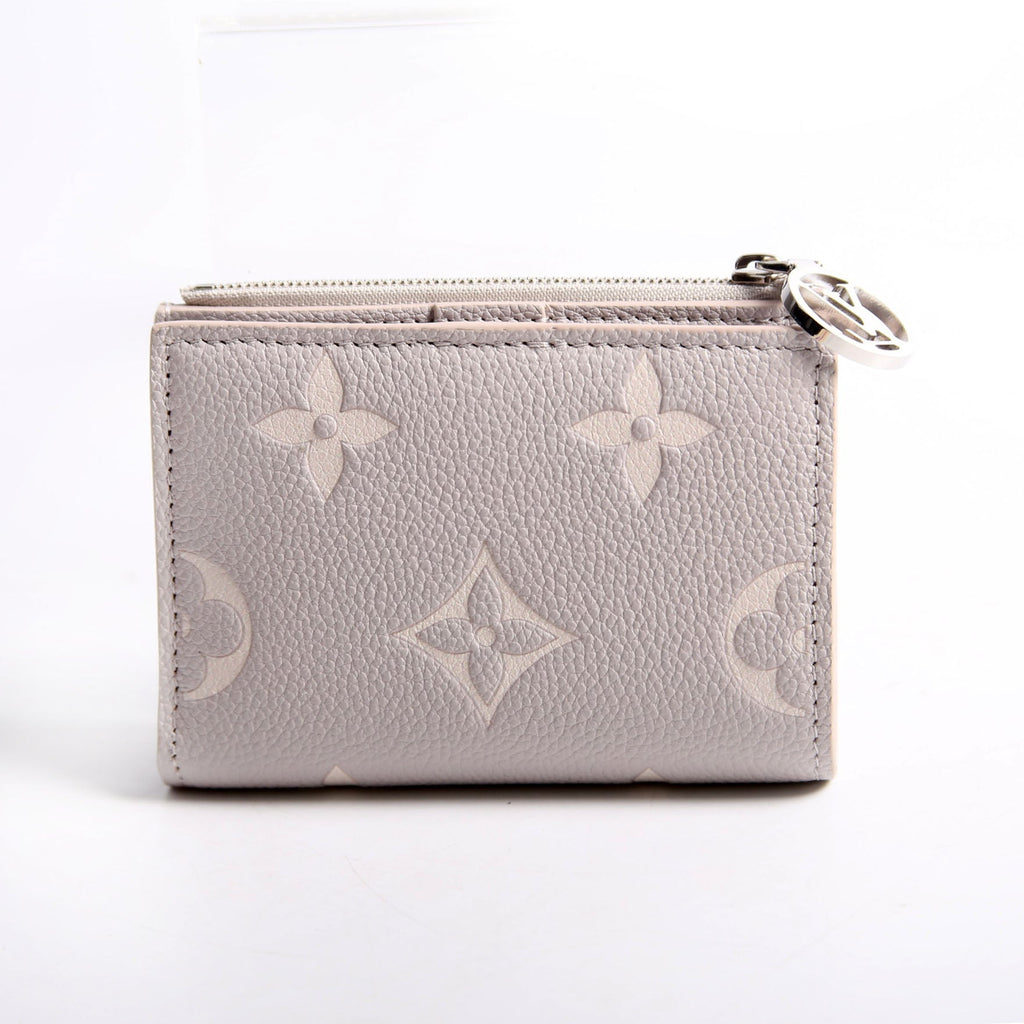 Lisa Wallet Bicolor Empreinte Grey
