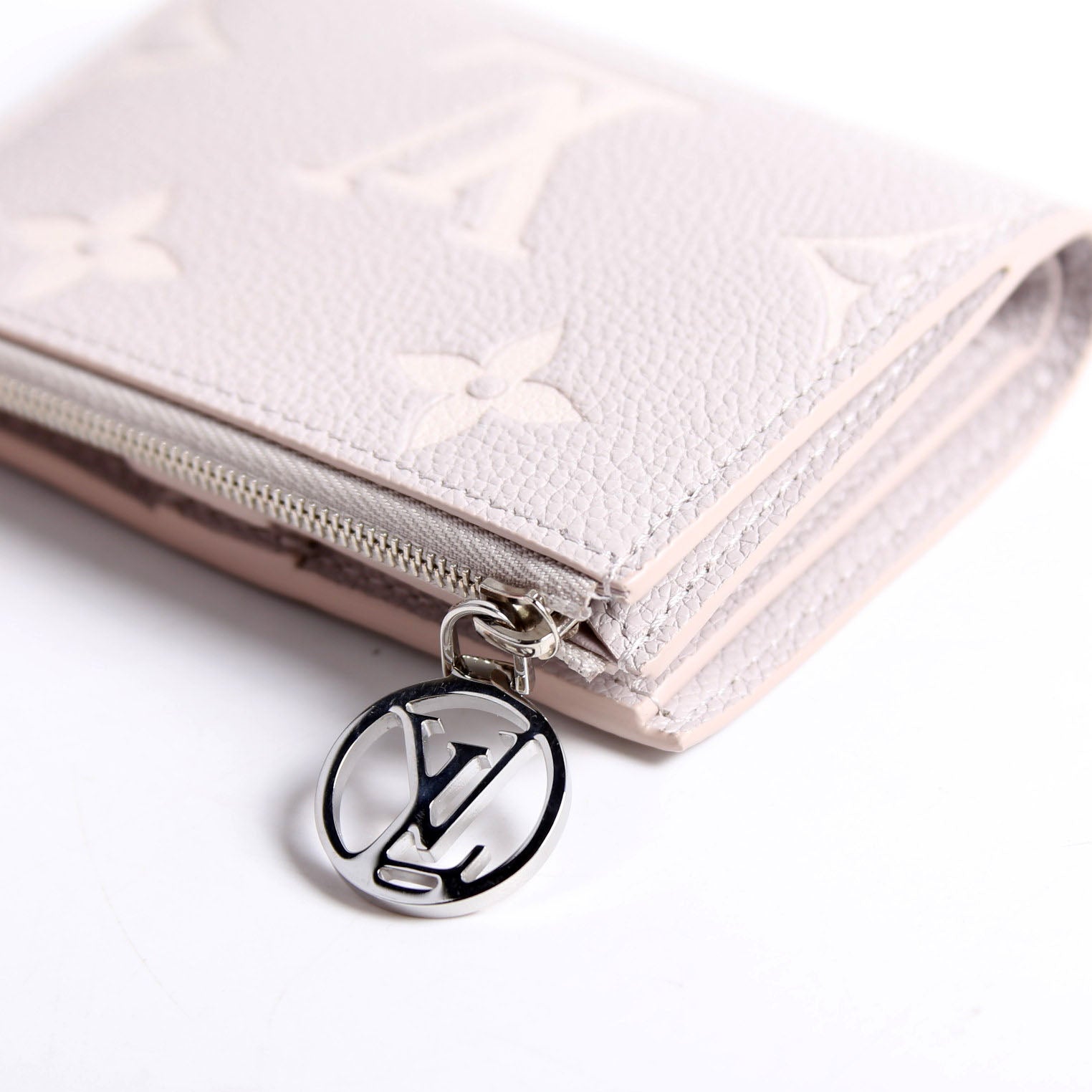 Lisa Wallet Bicolor Empreinte Grey