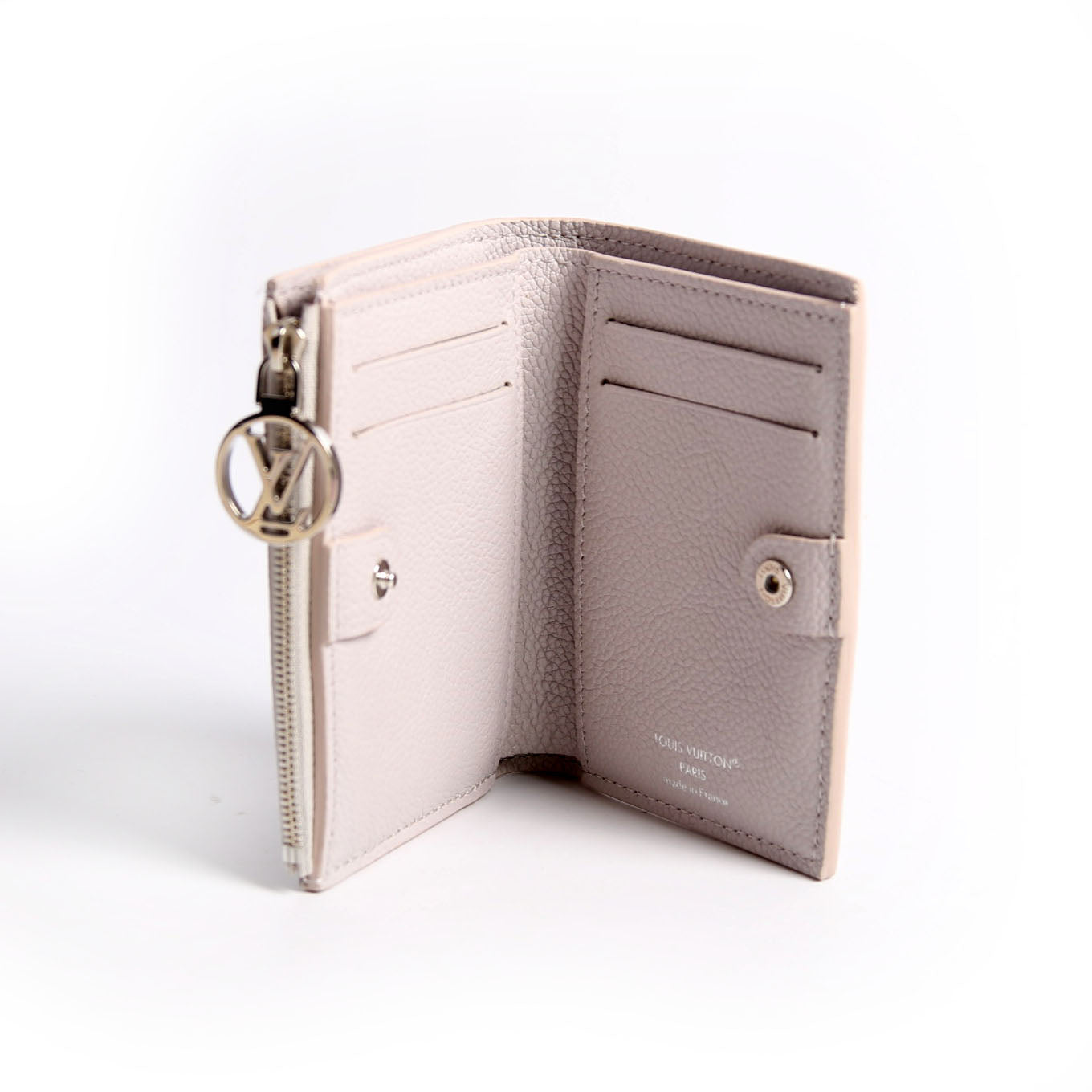Lisa Wallet Bicolor Empreinte Grey