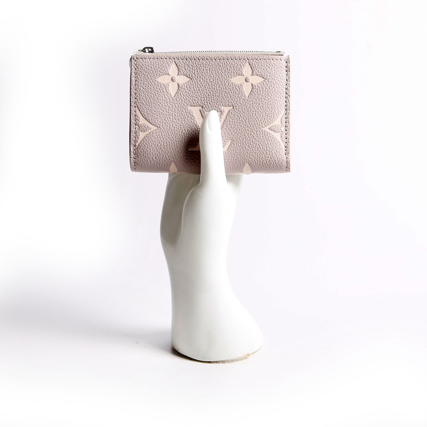 Lisa Wallet Bicolor Empreinte Grey