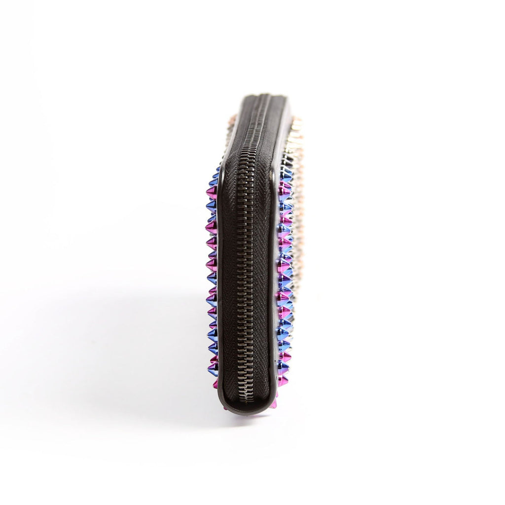 Panettone Spike Zip Around Wallet Black/Multicolor