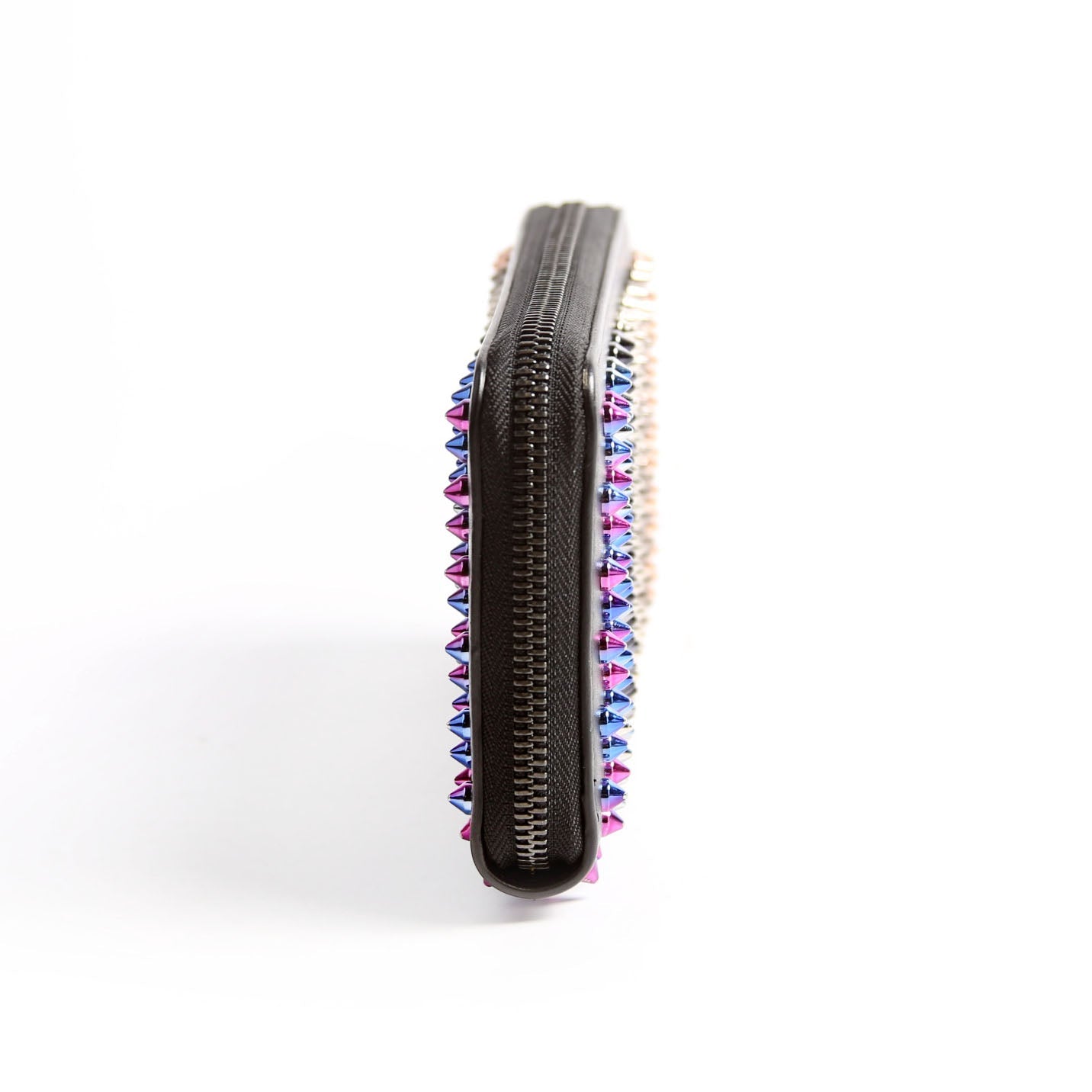 Panettone Spike Zip Around Wallet Black/Multicolor