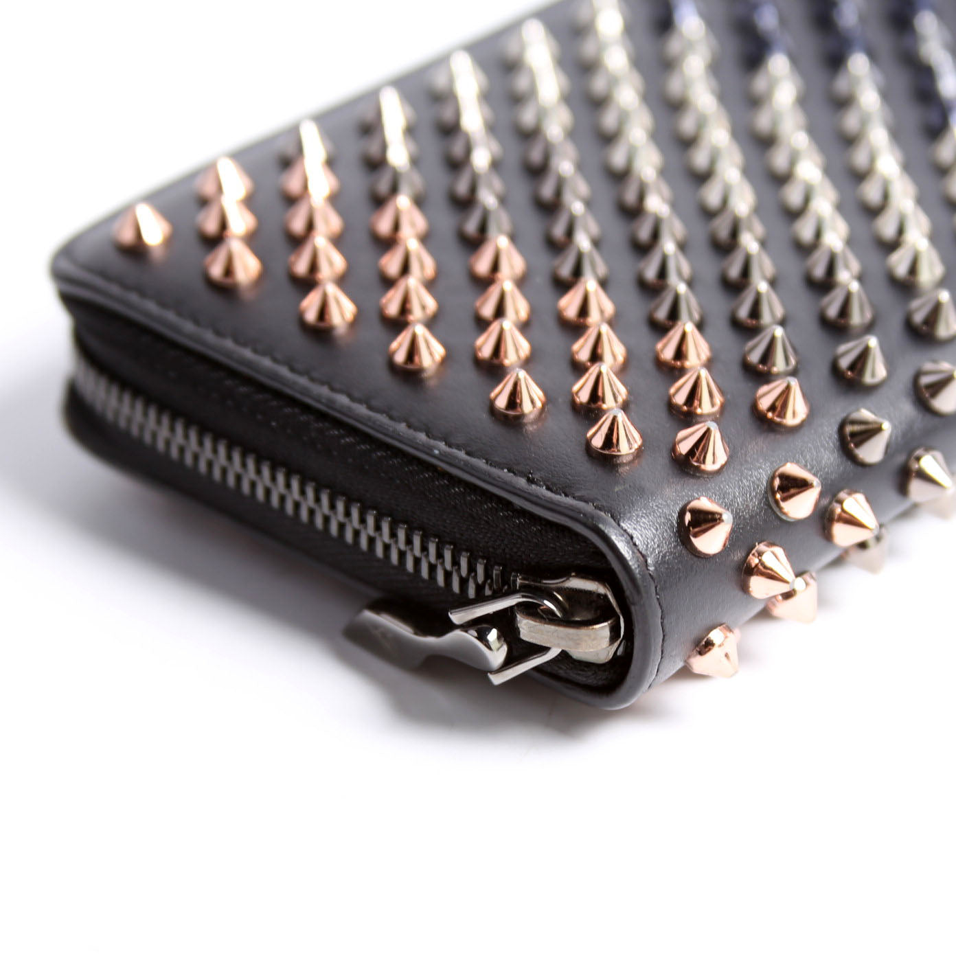 Panettone Spike Zip Around Wallet Black/Multicolor
