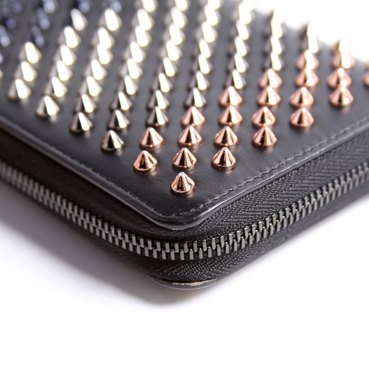 Panettone Spike Zip Around Wallet Black/Multicolor