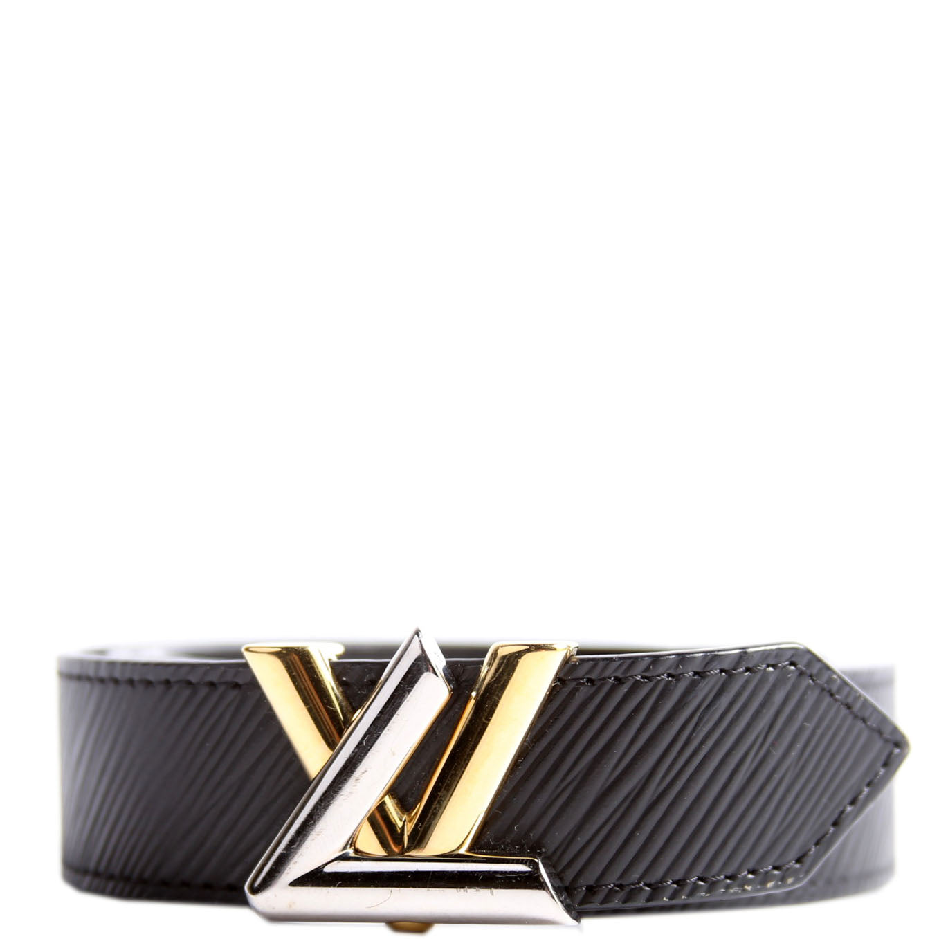 LV Twist 30MM Epi Leather Belt Size 80/32 Black