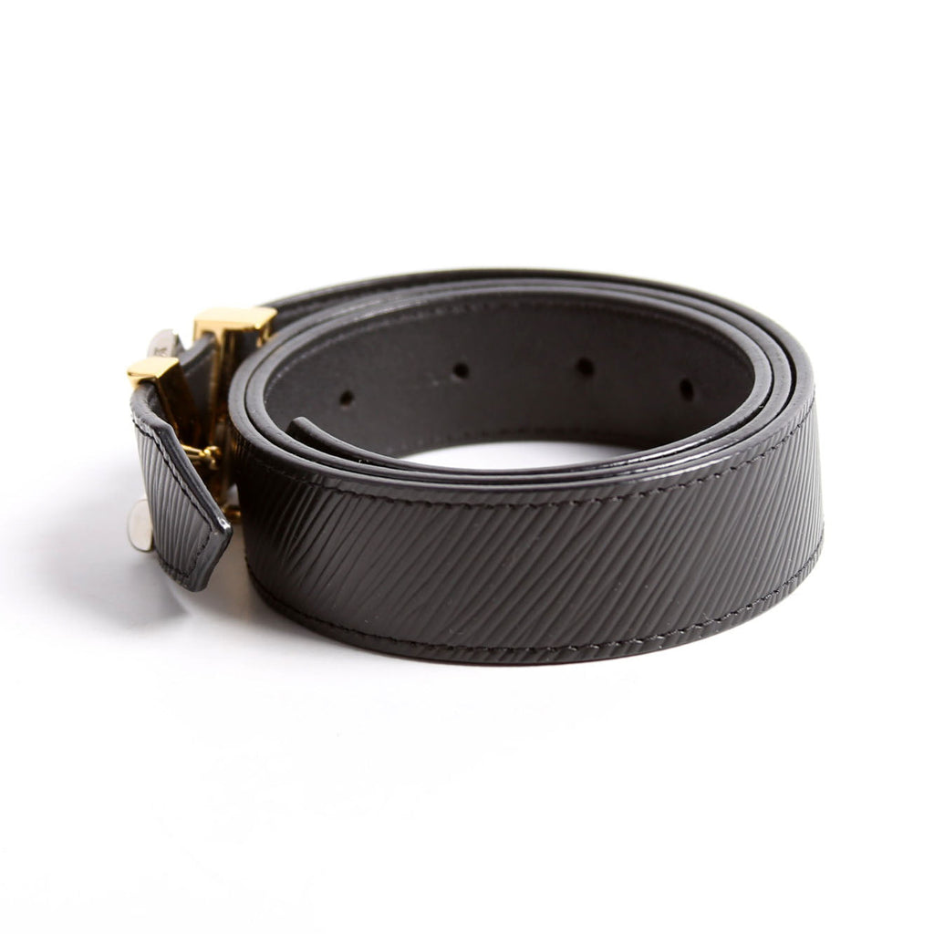 LV Twist 30MM Epi Leather Belt Size 80/32 Black