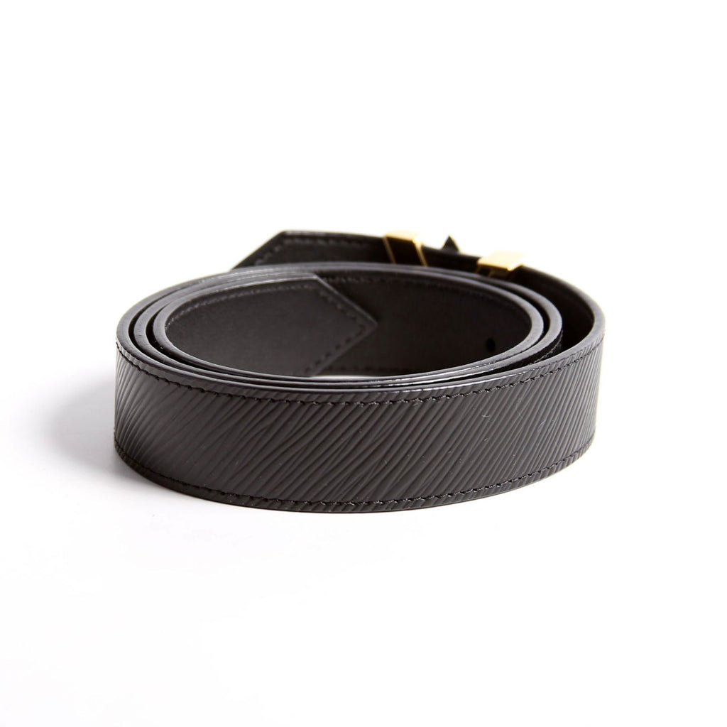 LV Twist 30MM Epi Leather Belt Size 80/32 Black