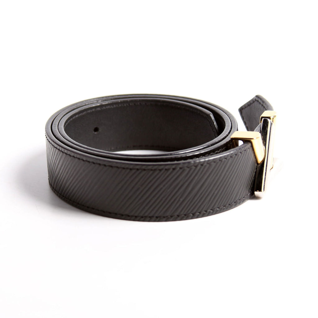 LV Twist 30MM Epi Leather Belt Size 80/32 Black
