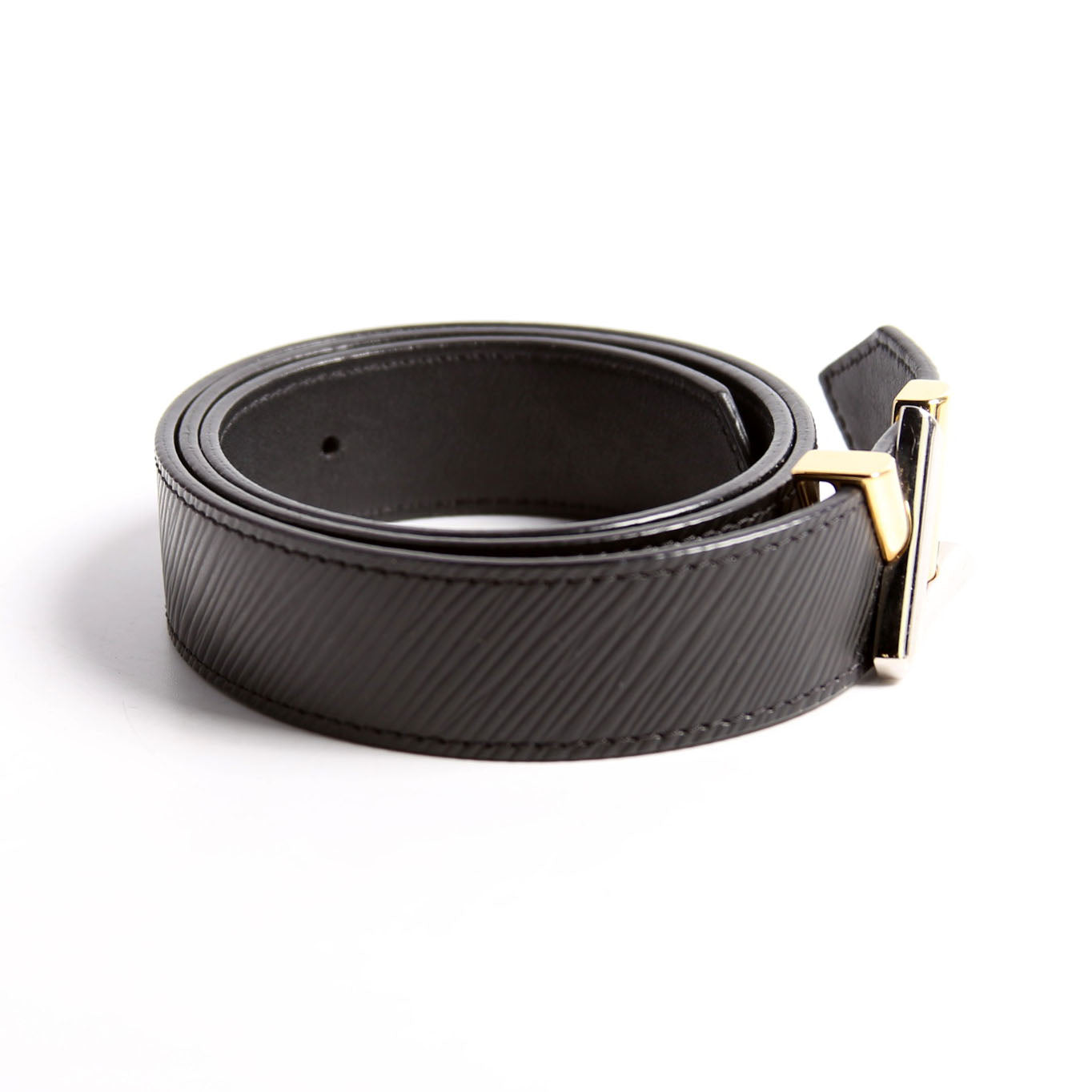 LV Twist 30MM Epi Leather Belt Size 80/32 Black