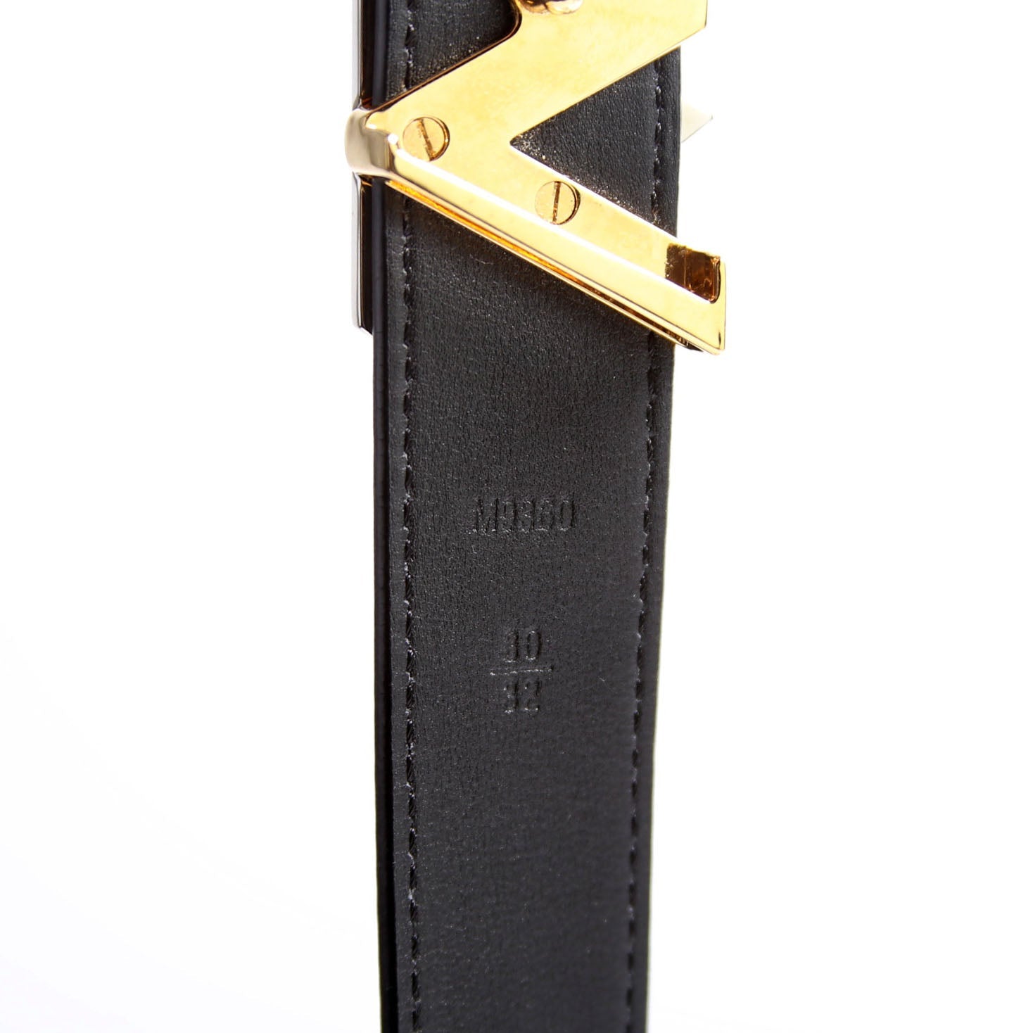LV Twist 30MM Epi Leather Belt Size 80/32 Black
