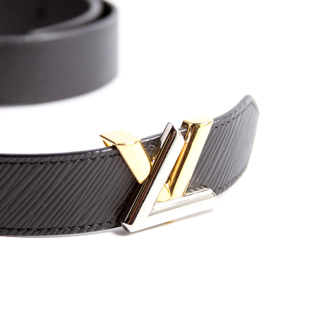 LV Twist 30MM Epi Leather Belt Size 80/32 Black