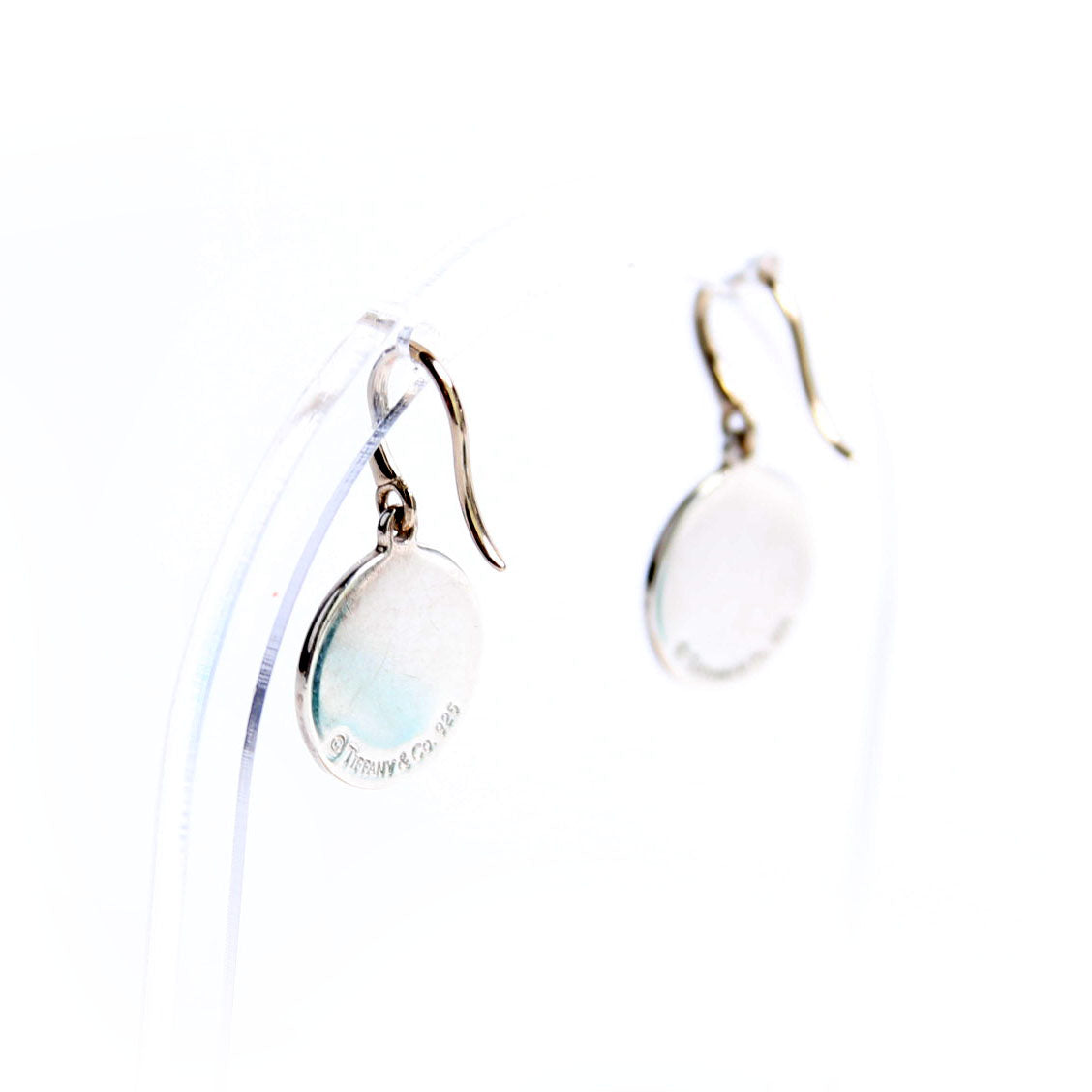 Please Return Round Drop Earrings Silver