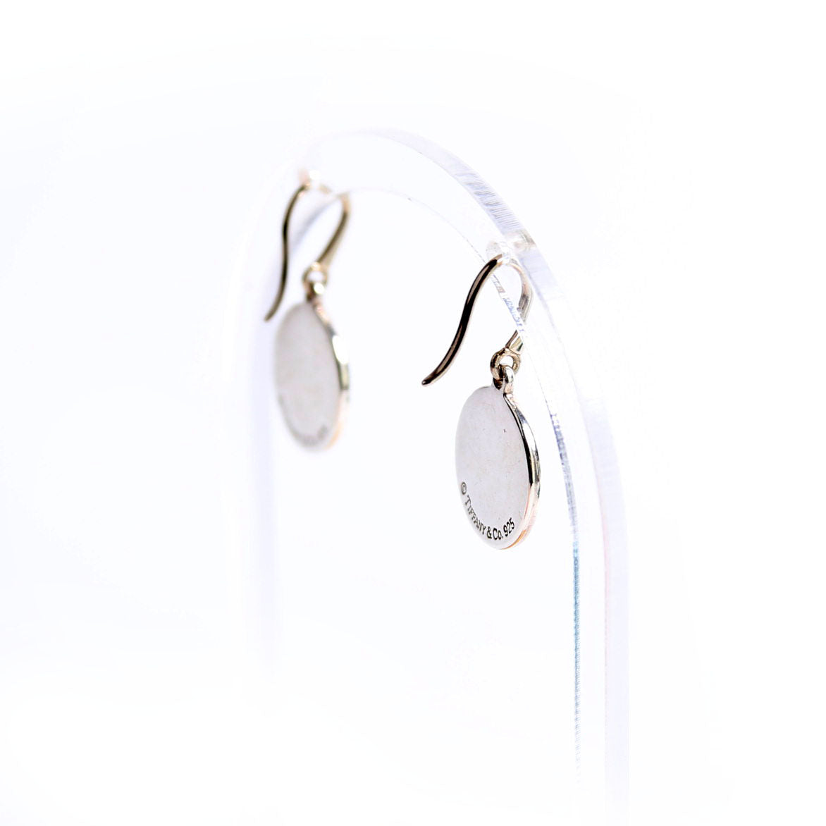 Please Return Round Drop Earrings Silver