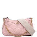 Gucci 735049 GG Leather Shoulder Bag Pink
