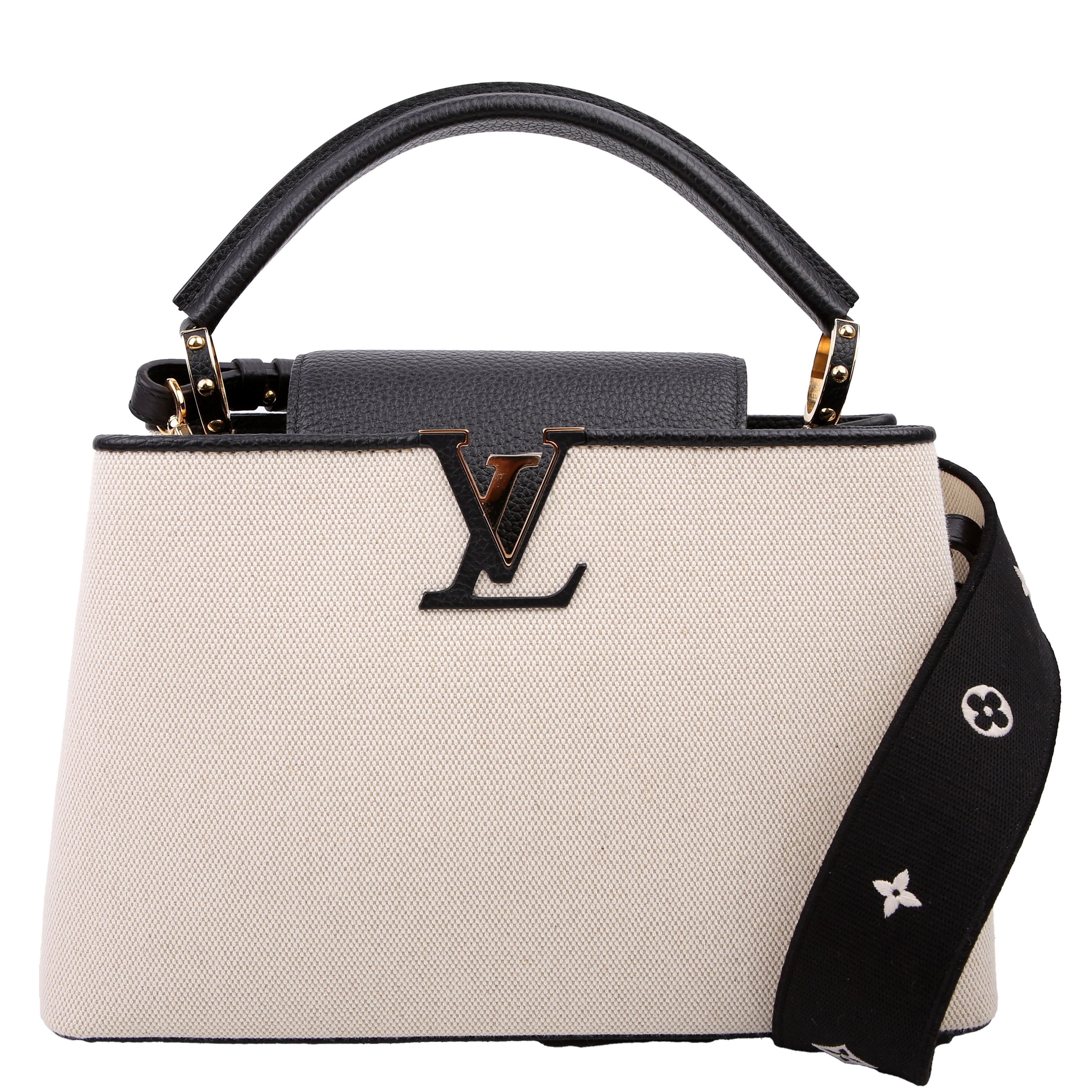 Capucines MM Taurillon/Canvas