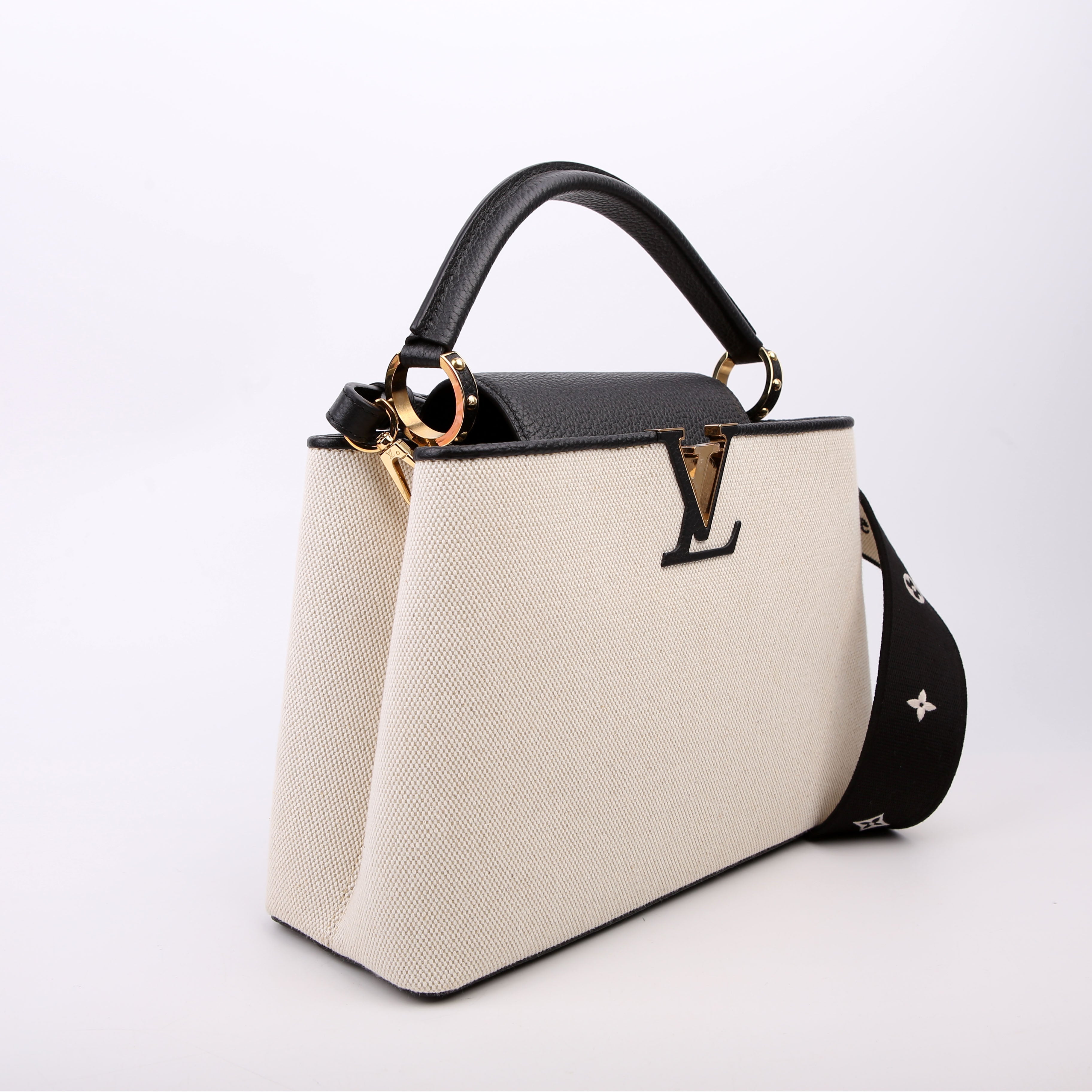 Capucines MM Taurillon/Canvas