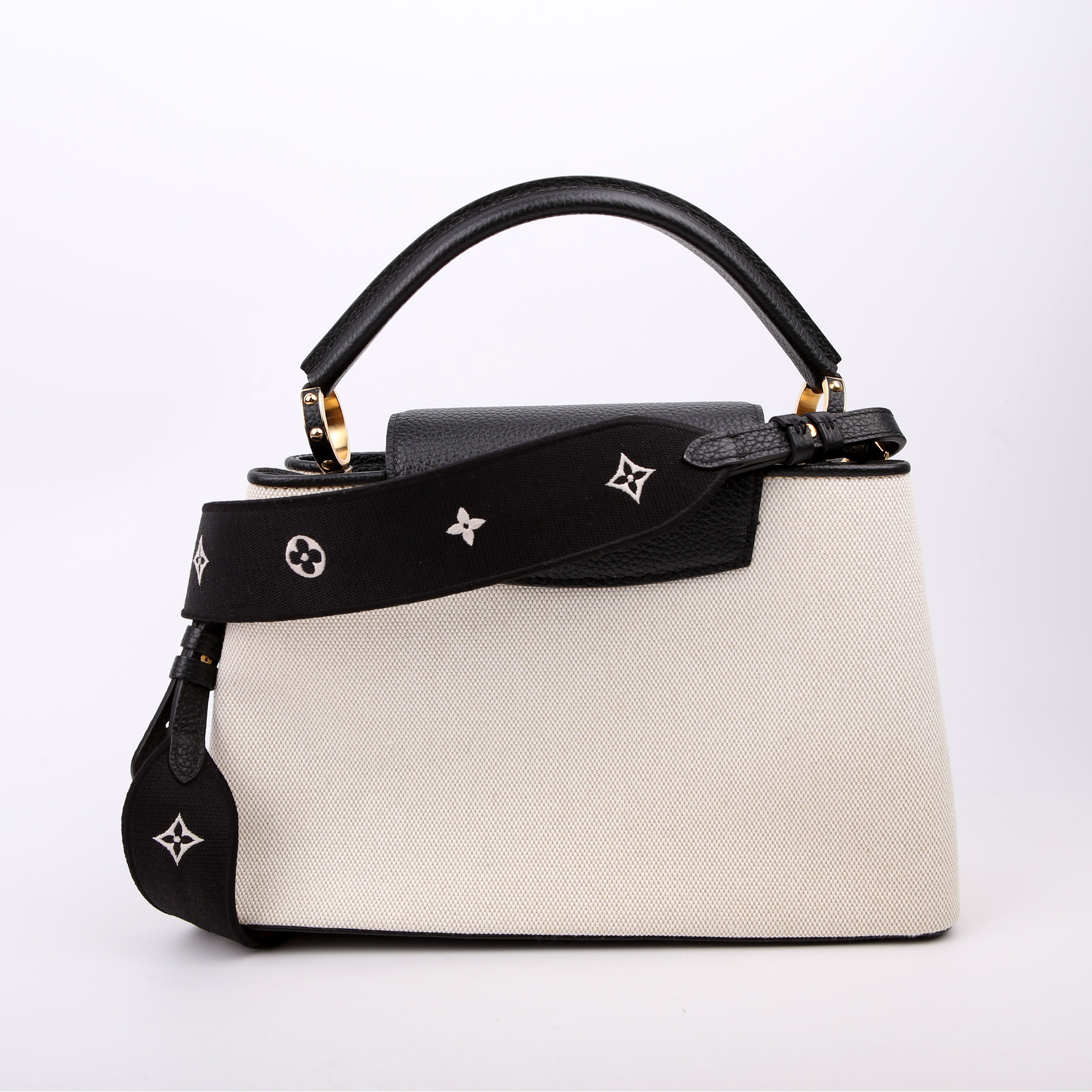 Capucines MM Taurillon/Canvas