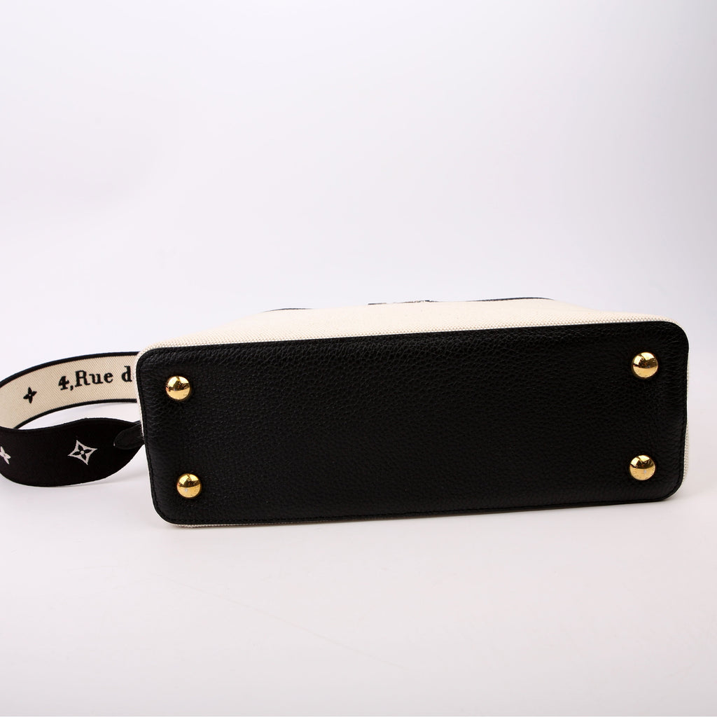 Capucines MM Taurillon/Canvas