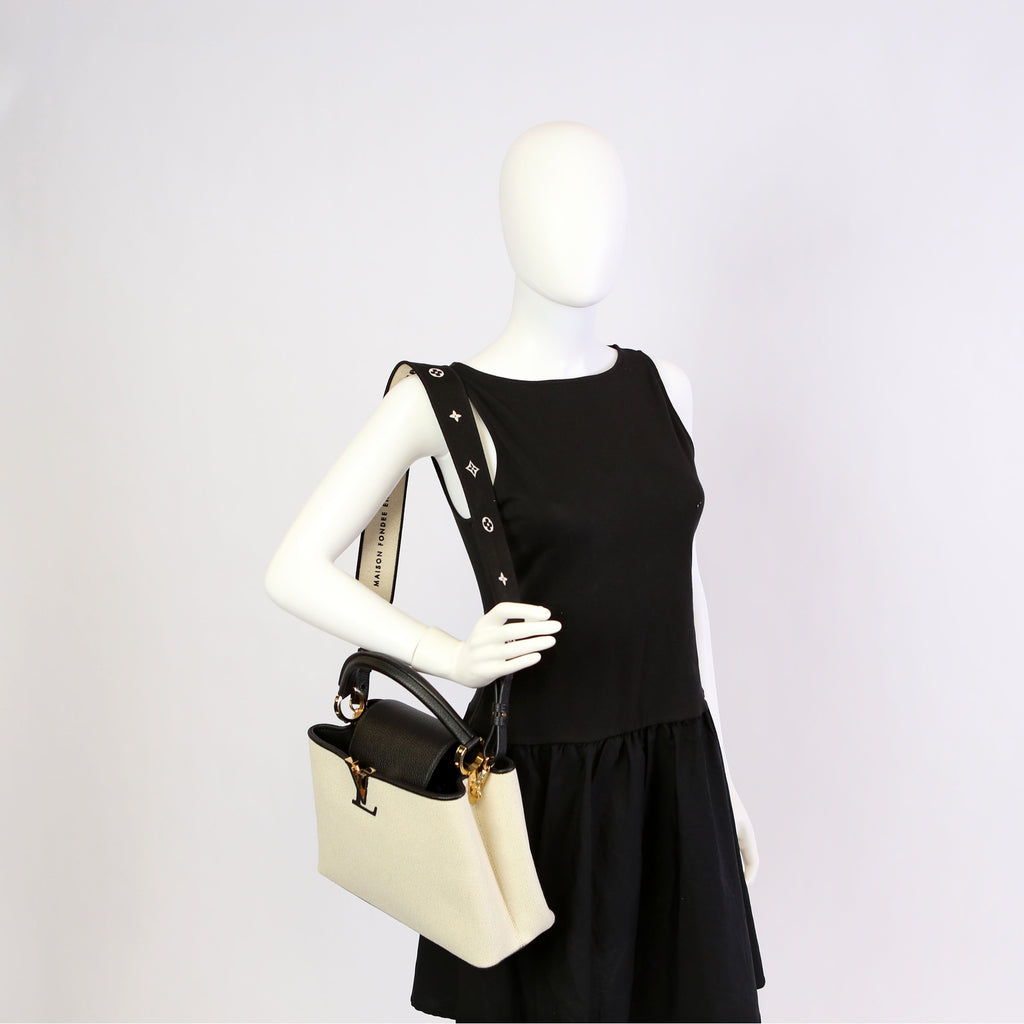 Capucines MM Taurillon/Canvas