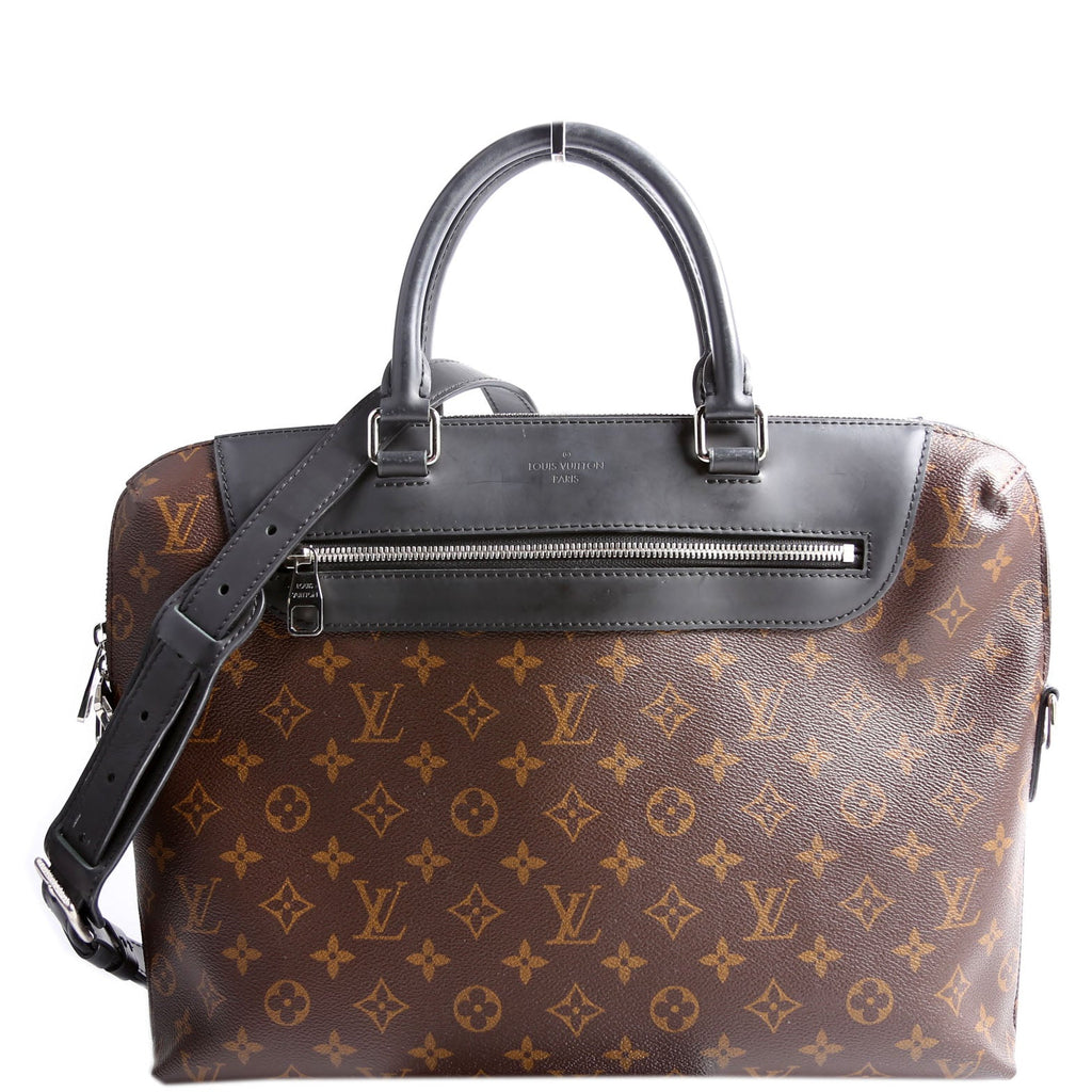 Porte Documents Jour Monogram Macassar Brown/Black