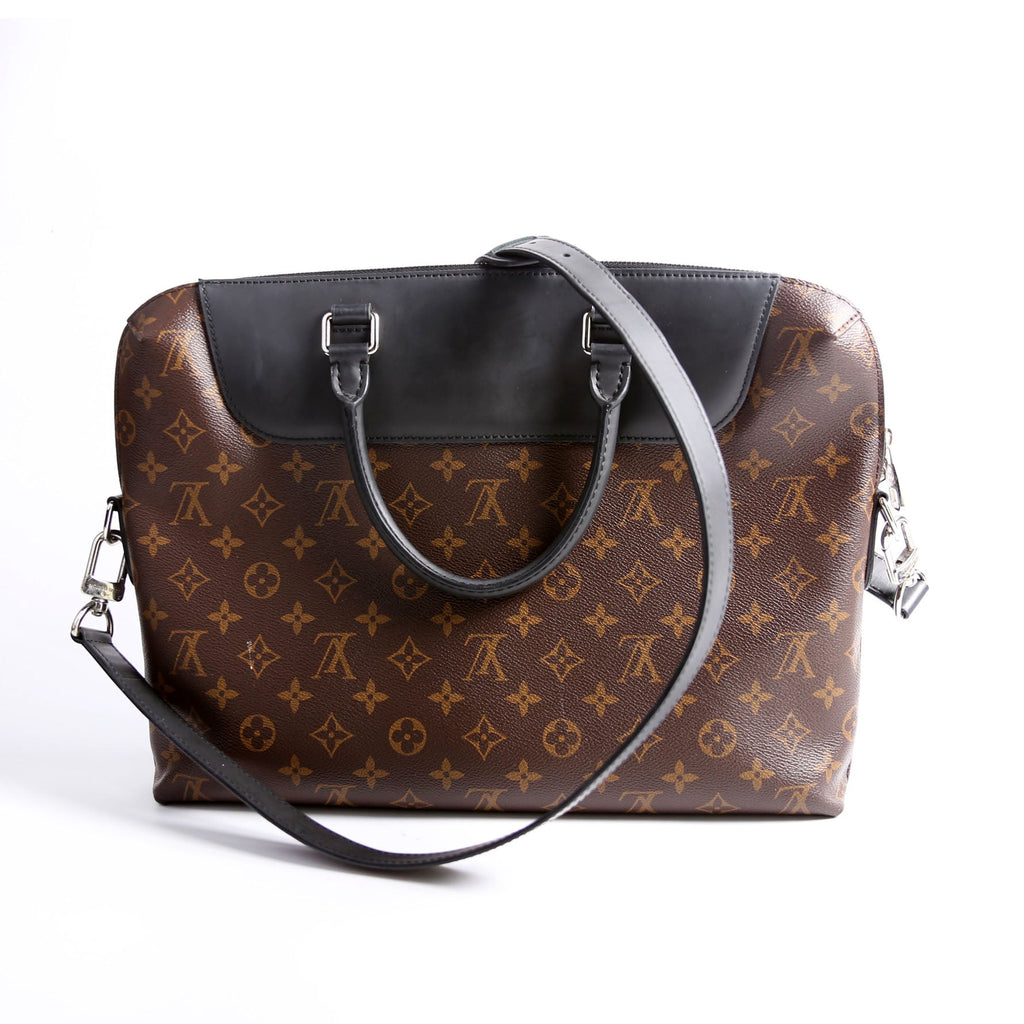 Porte Documents Jour Monogram Macassar Brown/Black