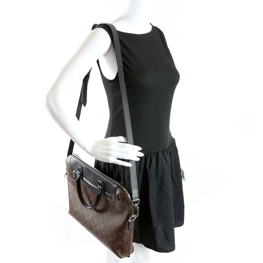 Porte Documents Jour Monogram Macassar Brown/Black