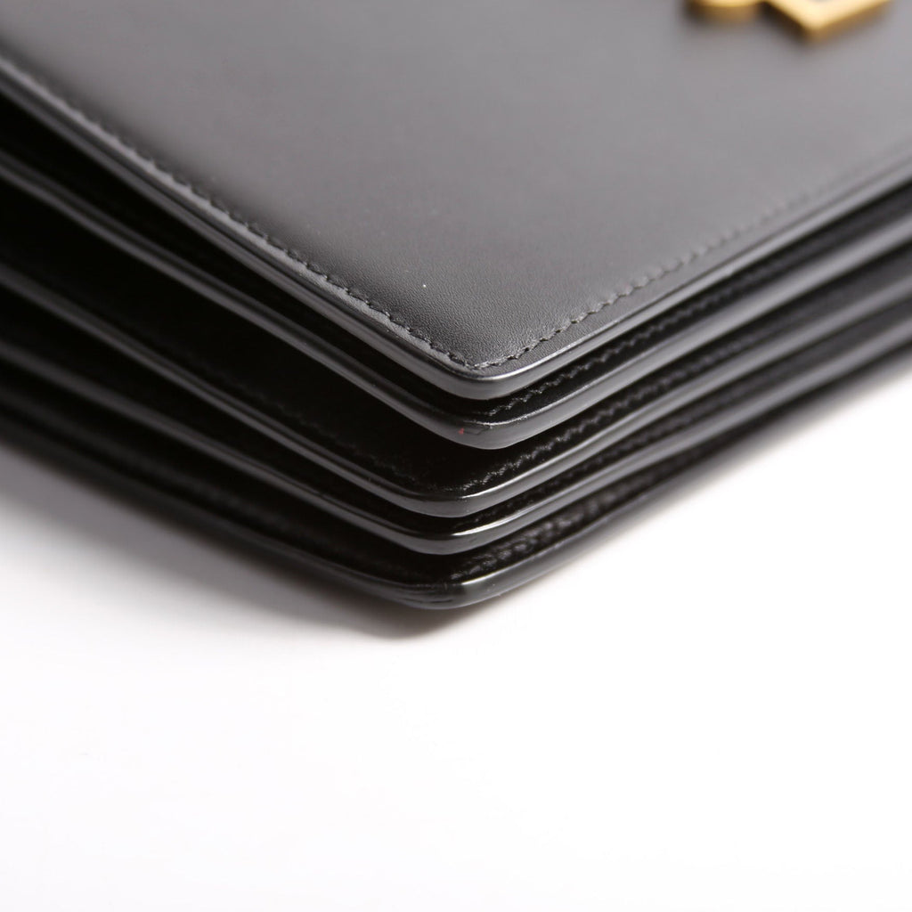 Dylan Small Shoulder Black/Gold