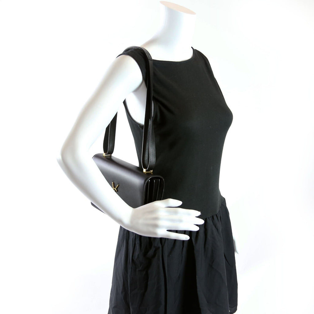 Dylan Small Shoulder Black/Gold