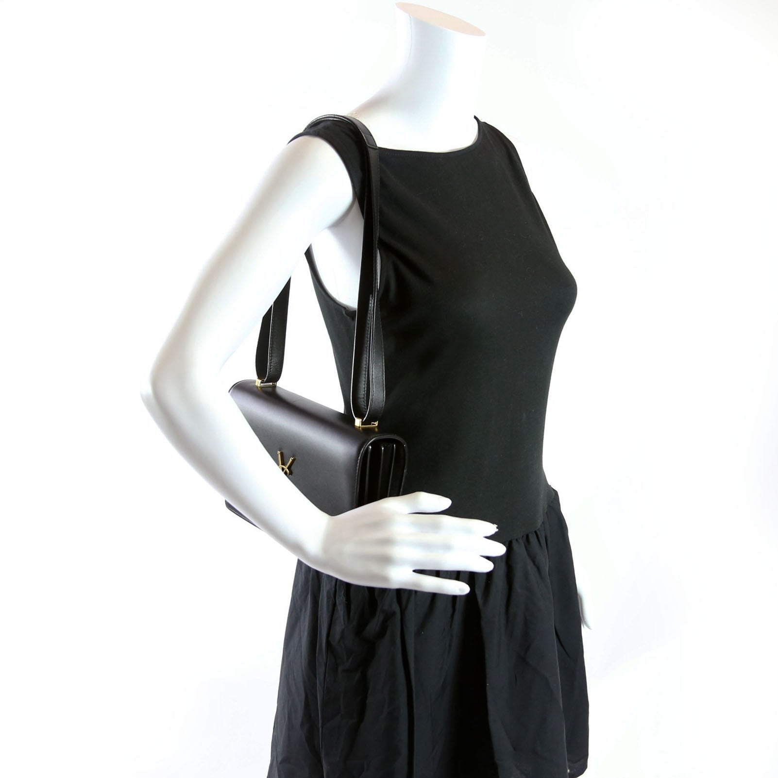 Dylan Small Shoulder Black/Gold