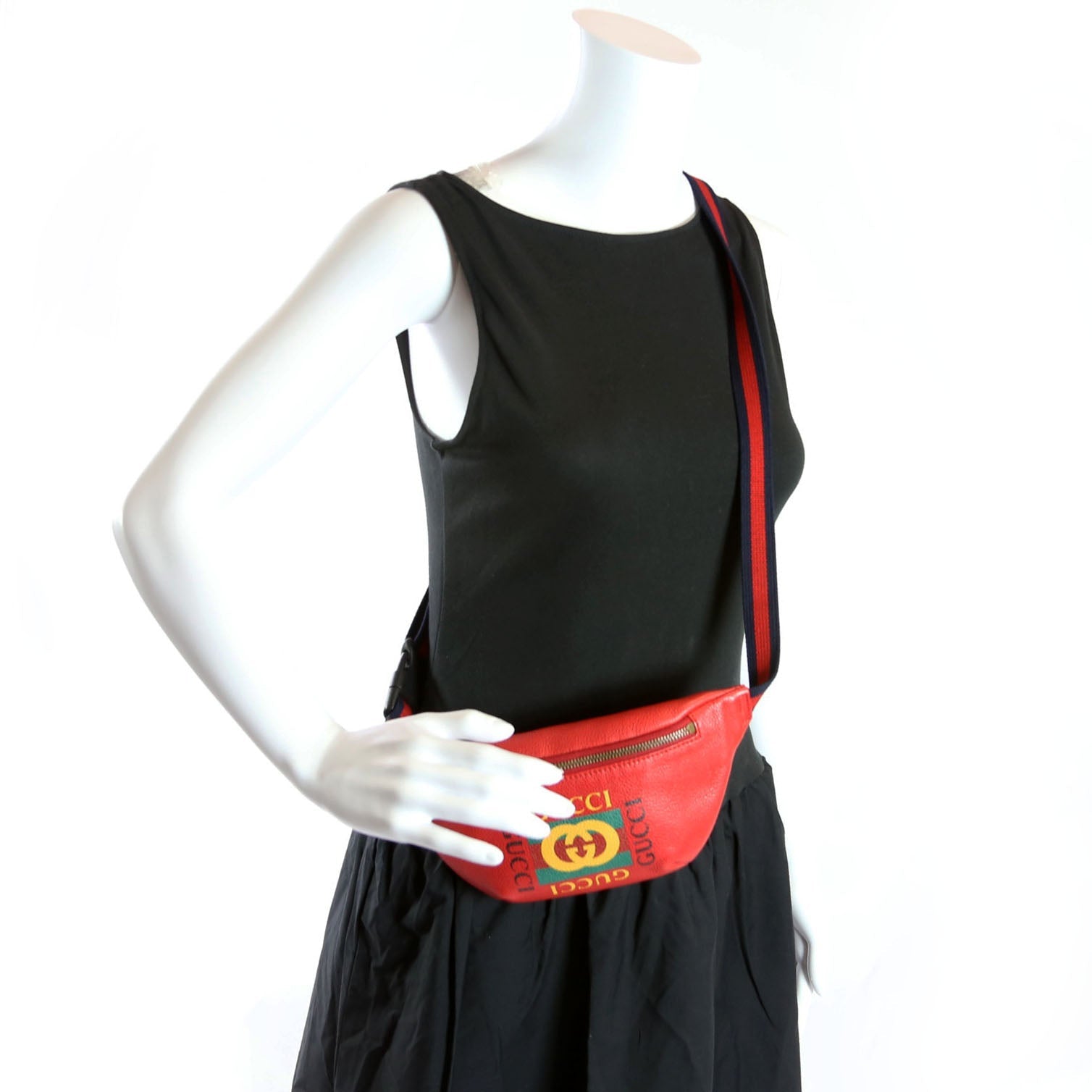 Gucci 527792 Retro Belt Bag Red/Navy