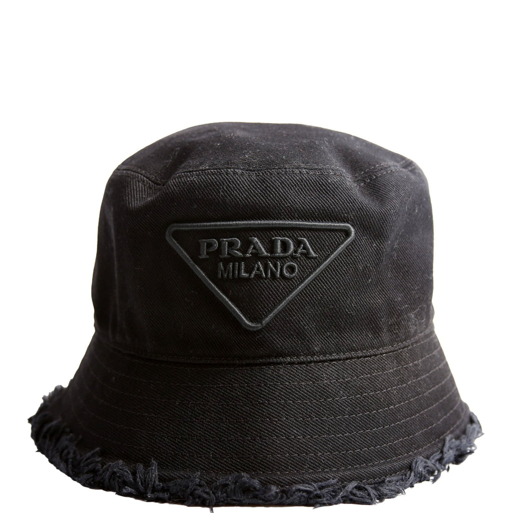 1HC137 Cotton Fringe Logo Bucket Hat