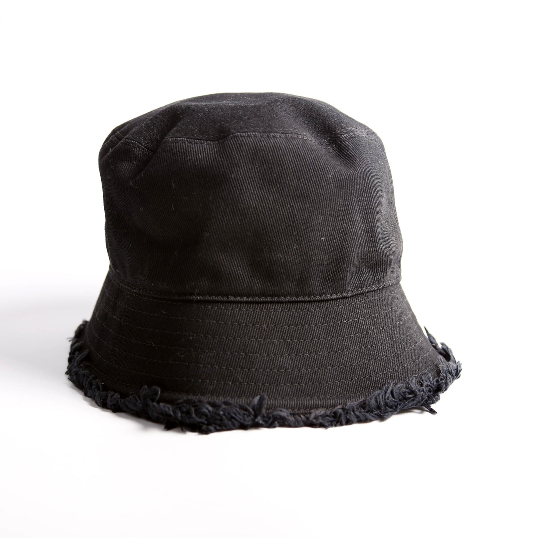 1HC137 Cotton Fringe Logo Bucket Hat