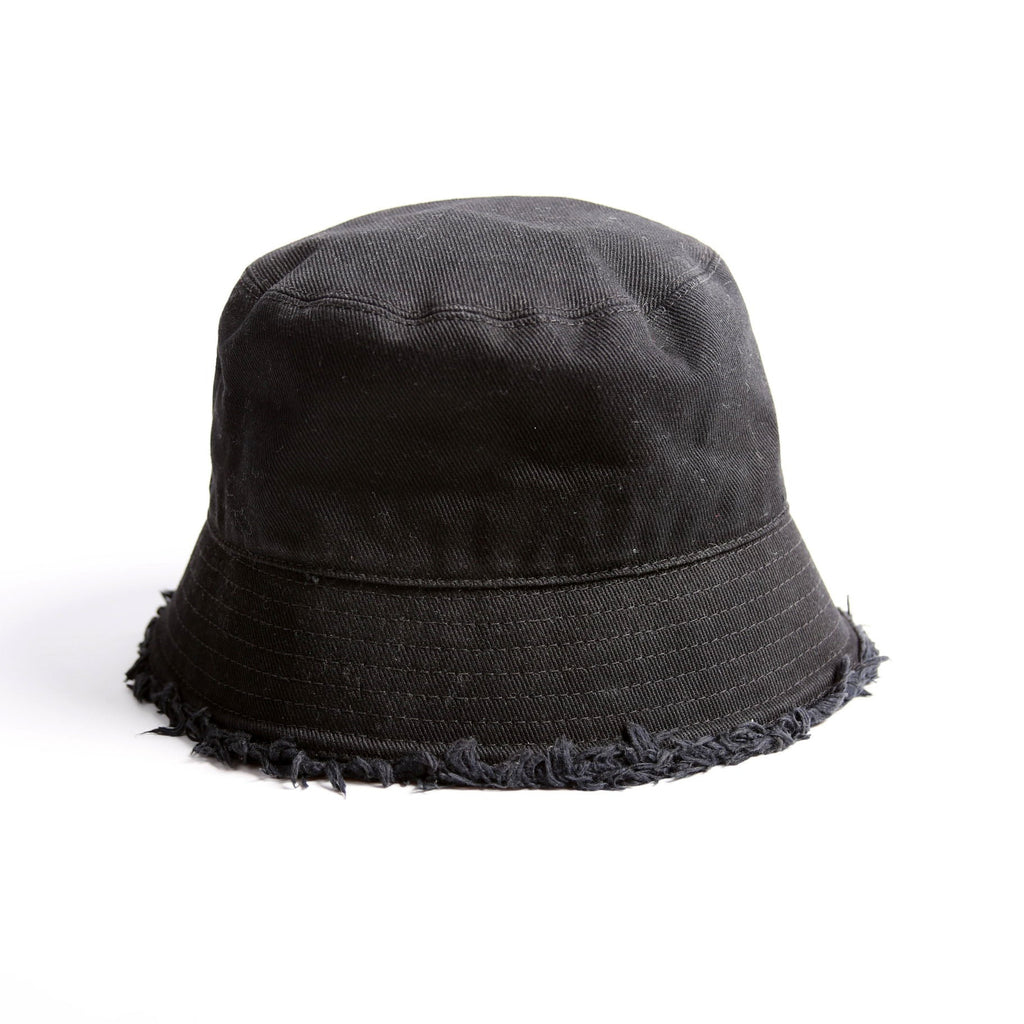 1HC137 Cotton Fringe Logo Bucket Hat