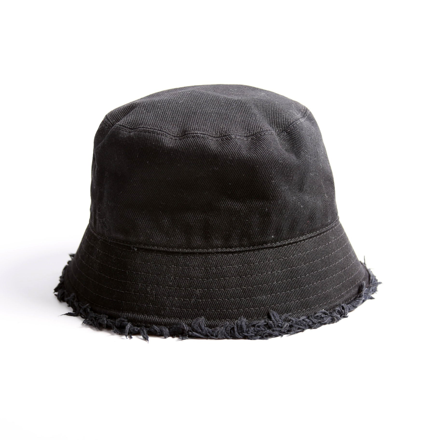 1HC137 Cotton Fringe Logo Bucket Hat