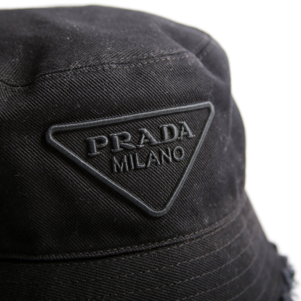 1HC137 Cotton Fringe Logo Bucket Hat