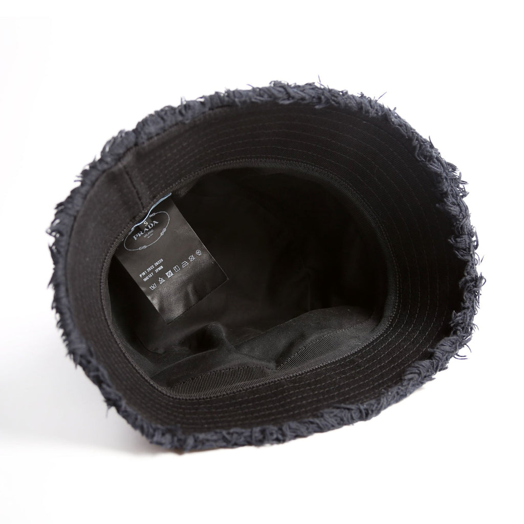 1HC137 Cotton Fringe Logo Bucket Hat