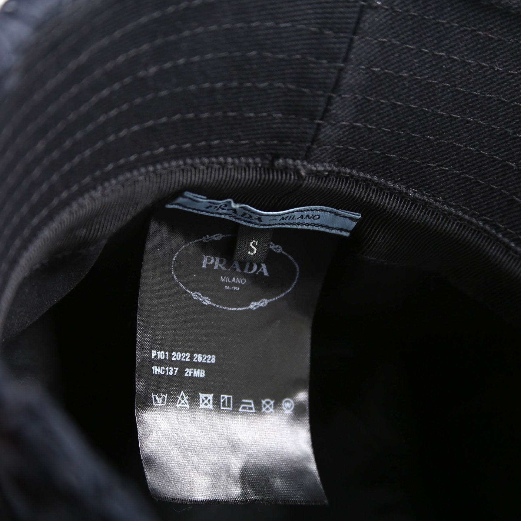 1HC137 Cotton Fringe Logo Bucket Hat