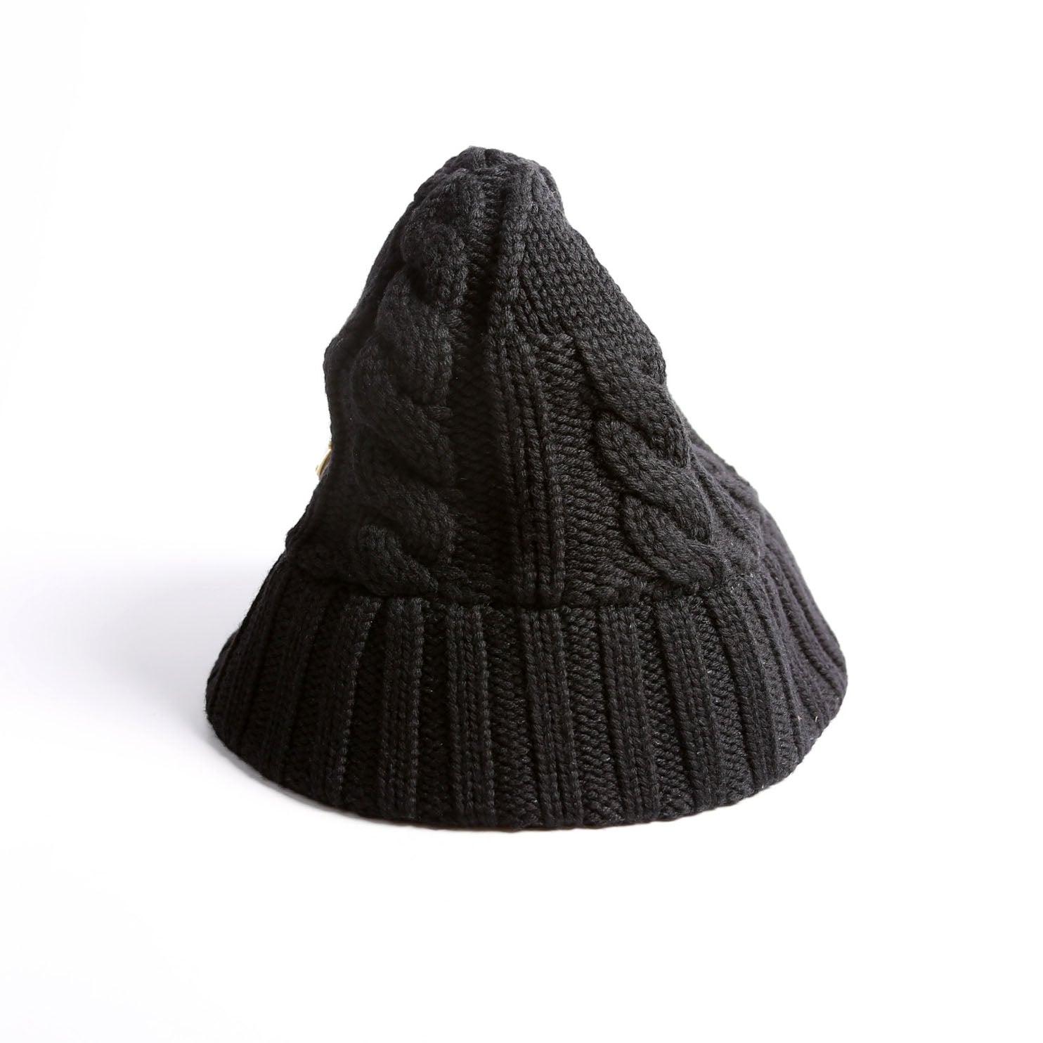 Prada 1HC338 Wool Cable Knit Triangle Logo Size Small