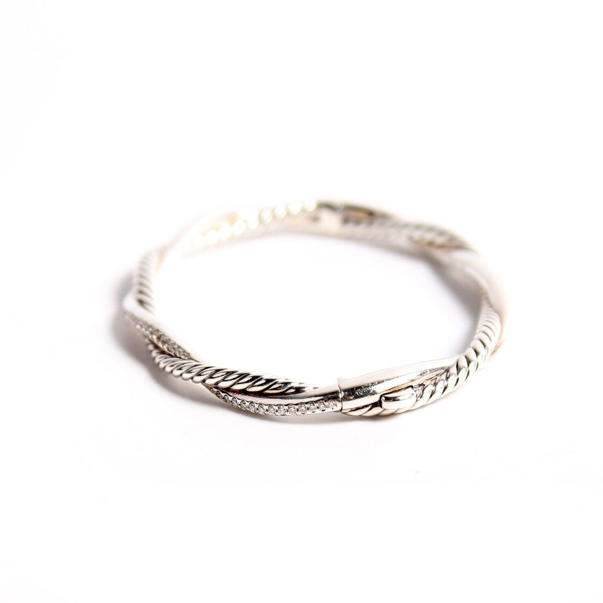Infinity Bangle Bracelet 925/Pave