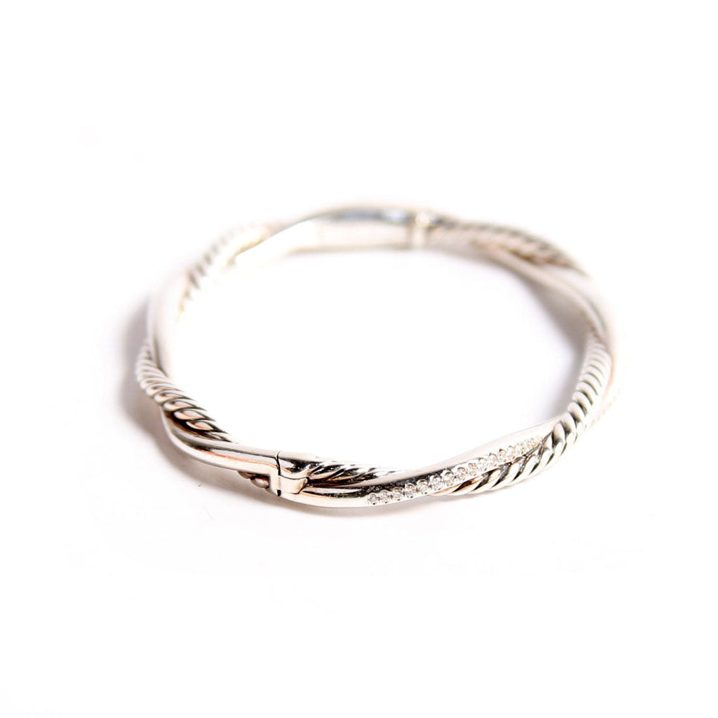 Infinity Bangle Bracelet 925/Pave