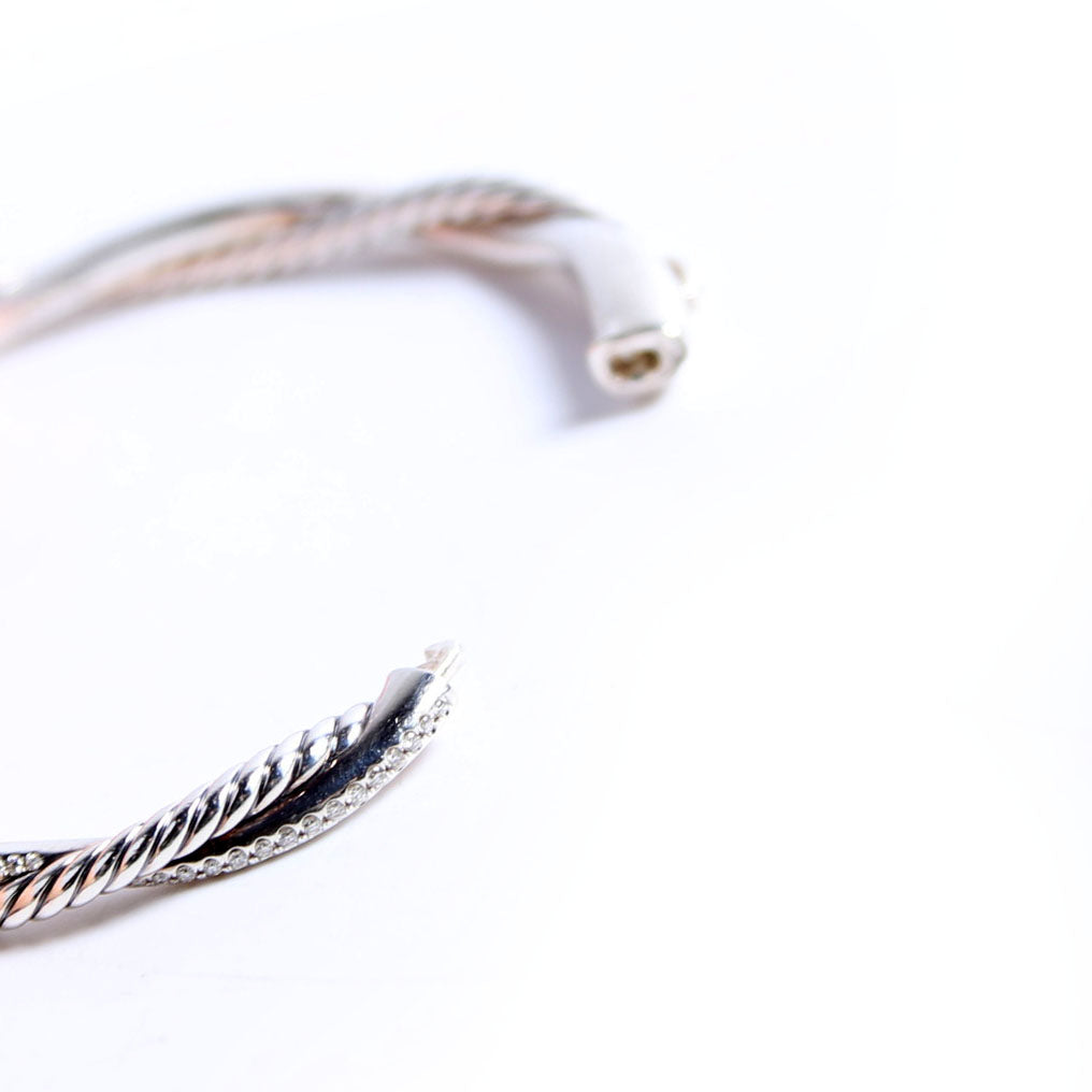 Infinity Bangle Bracelet 925/Pave