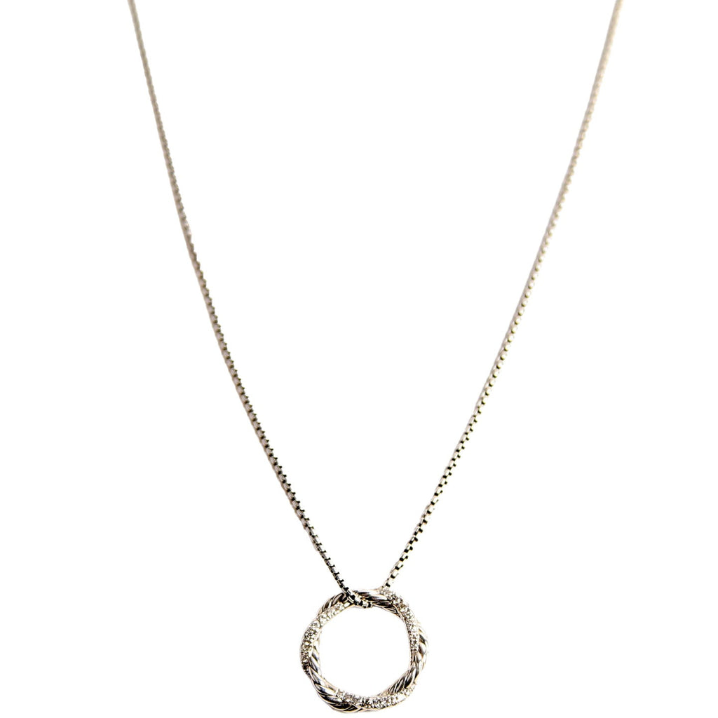 Petite Infinity Pendant Necklace 925/Pave