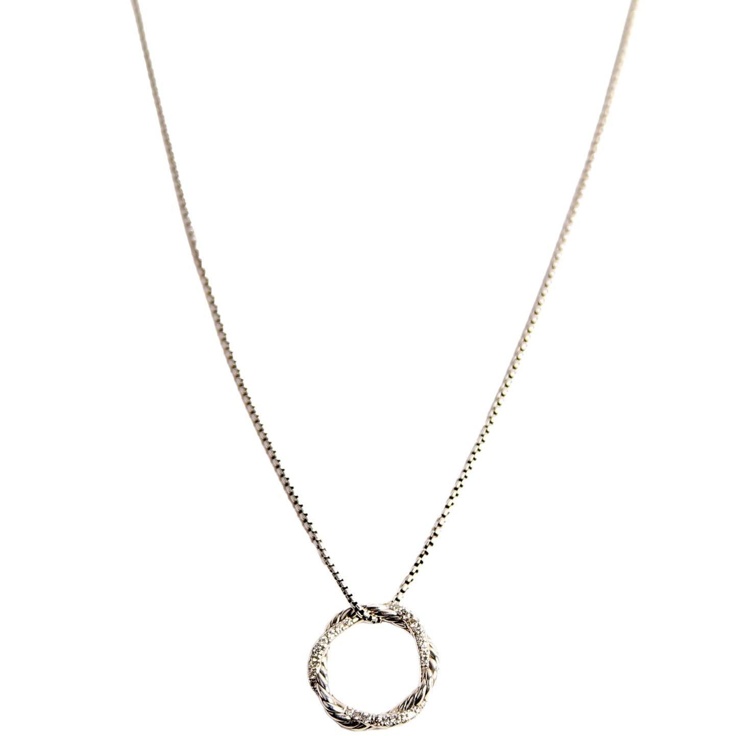 Petite Infinity Pendant Necklace 925/Pave