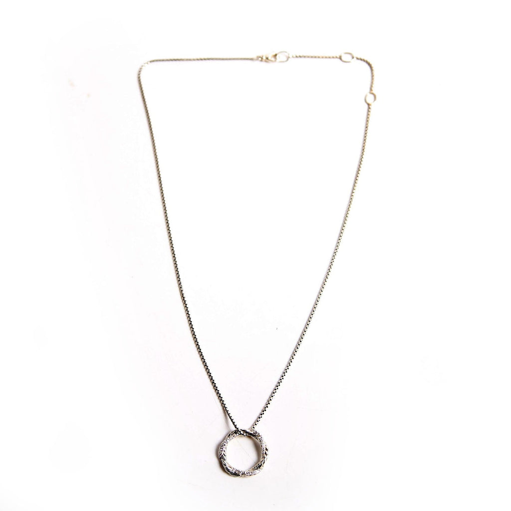 Petite Infinity Pendant Necklace 925/Pave