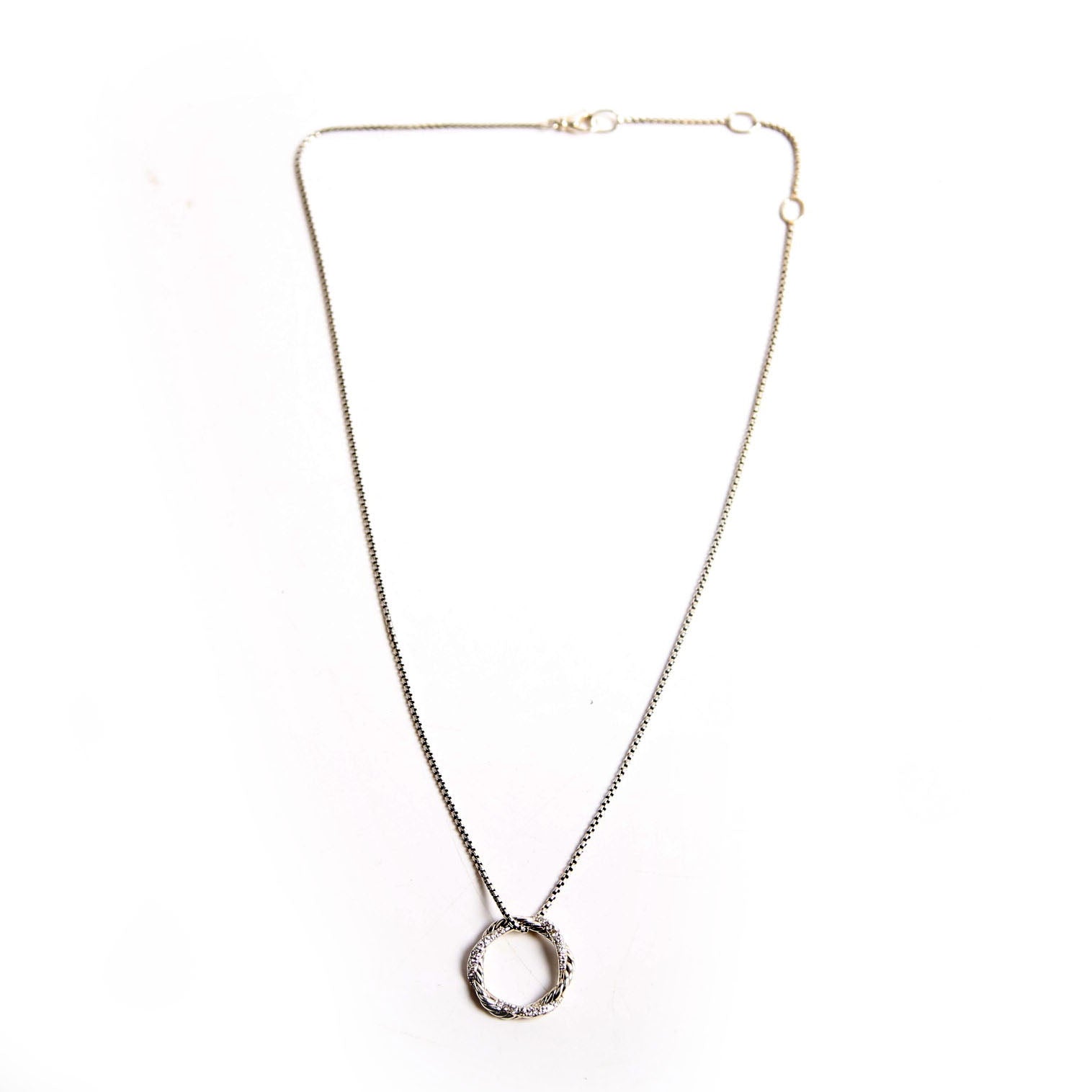 Petite Infinity Pendant Necklace 925/Pave